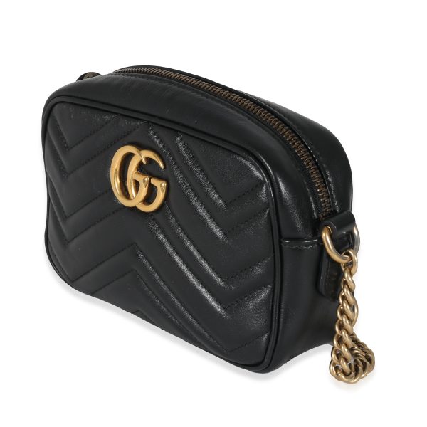 130615 sv 7ef50379 8ef2 4c92 963f 4ada9ed2c48c Gucci Black Matelassé GG Marmont Mini Bag