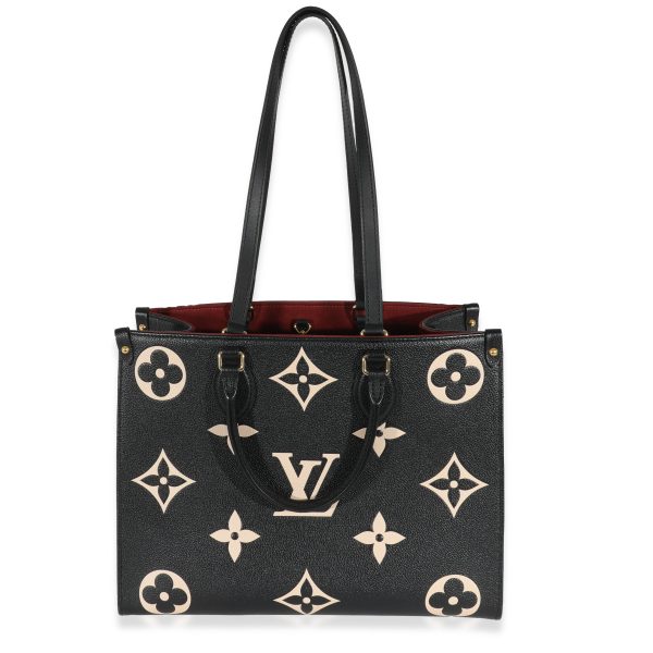 130622 ad1 d9d6e8e6 d787 46f9 a6af d758e2a0d78b Louis Vuitton Black Beige Monogram Empreinte Onthego MM