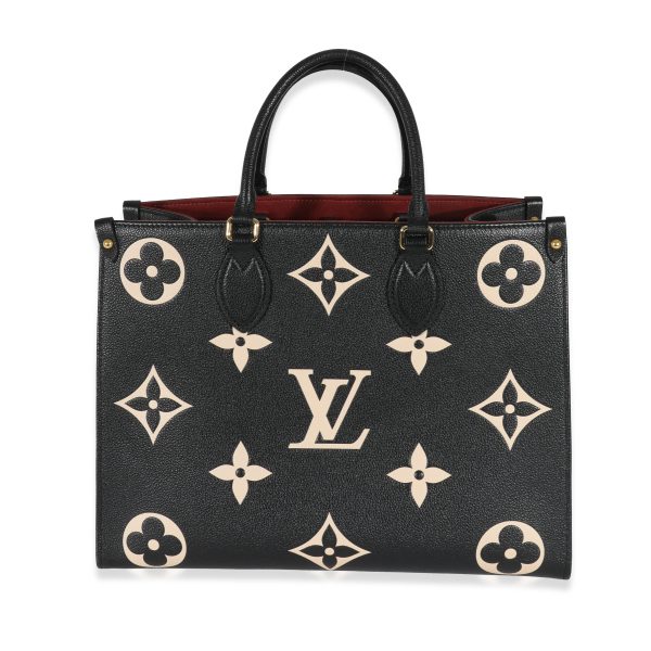 130622 fv 2ac49ec5 74d6 4a3c aae0 2f4b1f116f12 Louis Vuitton Black Beige Monogram Empreinte Onthego MM