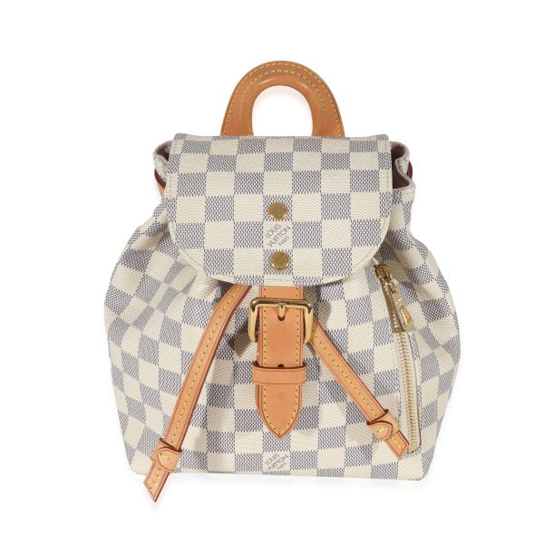 130653 fv Louis Vuitton Damier Azur Canvas Sperone BB Backpack