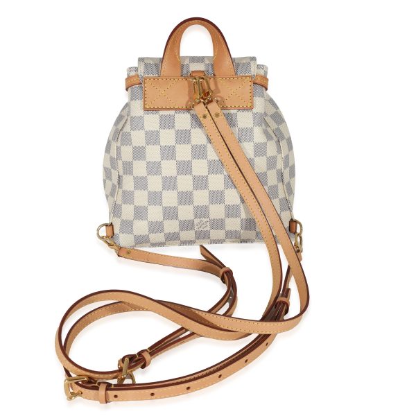 130653 sv Louis Vuitton Damier Azur Canvas Sperone BB Backpack