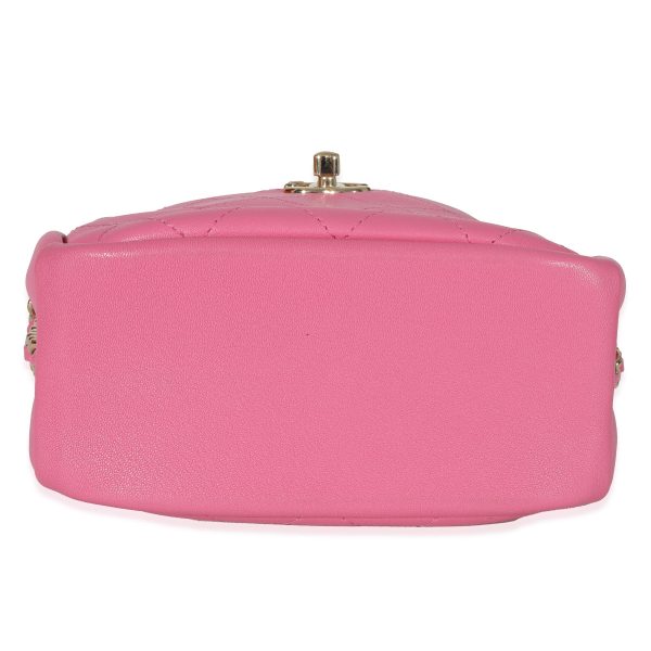 130663 stamp 05a3fc92 0f56 4547 a2f5 c5d4d8013d55 Chanel Pink Goatskin Casual Trip North South Camera Case