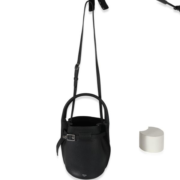 130664 bv Celine Black Supple Grained Calfskin Big Bag Nano Bucket