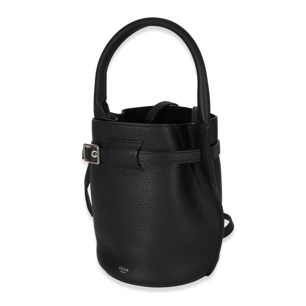 130664 sv Celine Black Supple Grained Calfskin Big Bag Nano Bucket