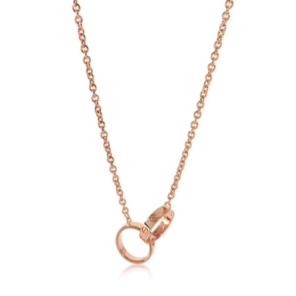 130669 fv ad0d08e9 55ef 4423 9751 7dc6c39f7038 Cartier Love Interlocking Circle Necklace in 18k Rose Gold