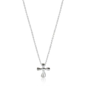 130710 fv 0a5f73fe baf1 491a 88de 178e773bac16 Tiffany Co Elsa Peretti Cross Pendant Necklace in Sterling Silver