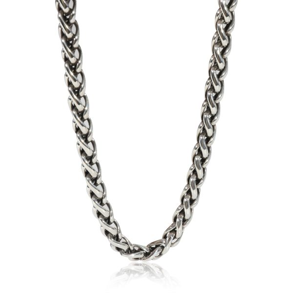 130757 bv 4f60c558 9fa9 4439 bd48 4e280639b361 David Yurman Wheat Chain Diamond Hook Necklace in 18K Gold Silver 068 CTW