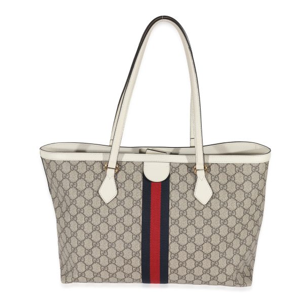 130773 pv Gucci GG Supreme Monogram Medium Ophidia Shopping Tote