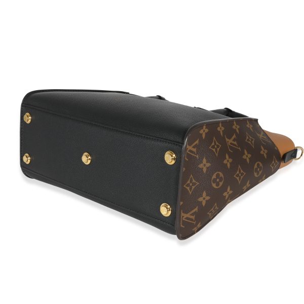 130780 box a2c992ab f669 4d9f ae0f ca4109f2f7b0 Louis Vuitton Black Tan Calfskin And Monogram Canvas On My Side MM