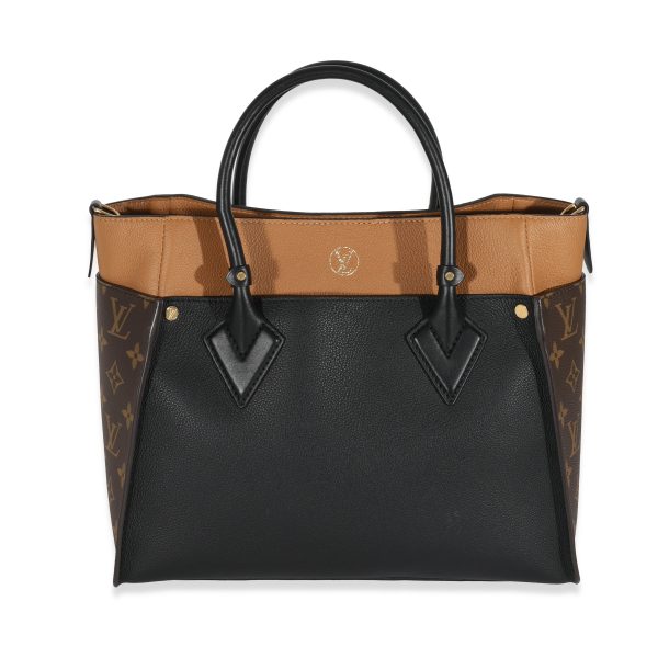 130780 pv 14b64fc7 17ba 4775 a741 932e14a55065 Louis Vuitton Black Tan Calfskin And Monogram Canvas On My Side MM