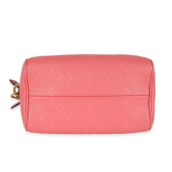 130793 stamp Louis Vuitton Pink Monogram Empreinte Speedy Bandoulière NM 20