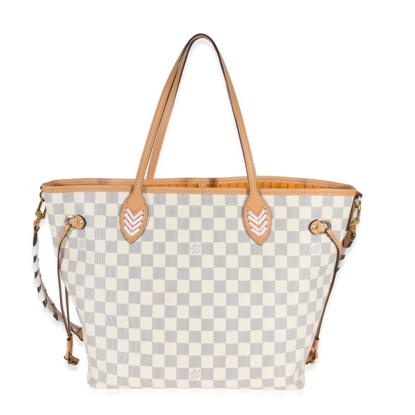 130829 fv Louis Vuitton Damier Azur Canvas Neverfull MM