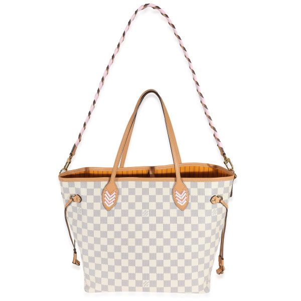 130829 stamp Louis Vuitton Damier Azur Canvas Neverfull MM