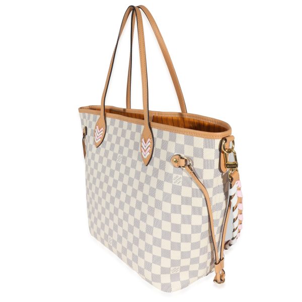 130829 sv Louis Vuitton Damier Azur Canvas Neverfull MM