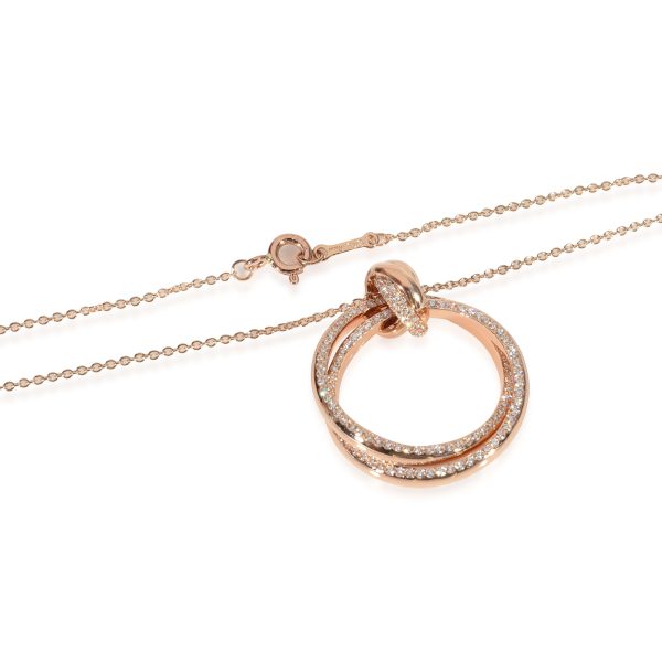 130831 clasp Tiffany Co Paloma Picasso Diamond Melody Pendant in 18k Rose Gold 040 CTW