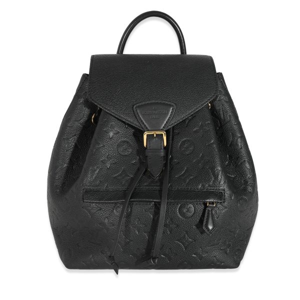 130851 fv Louis Vuitton Black Monogram Empreinte Montsouris Backpack