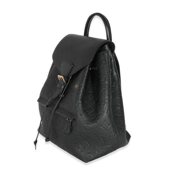 130851 pv Louis Vuitton Black Monogram Empreinte Montsouris Backpack