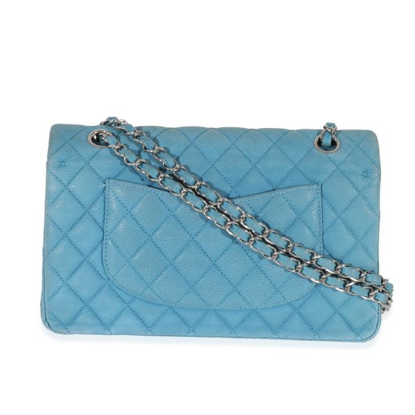 130867 pv 02ed8d63 a578 47f3 a67b 3fd77908ed72 Chanel Blue Matte Caviar Medium Classic Double Flap Bag