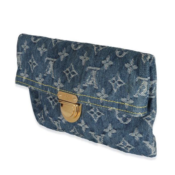 130874 sv 83bb8db0 736e 4ef9 865b a8a50d3b8135 Louis Vuitton Blue Monogram Denim Plat Pochette