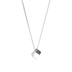130908 fv Tiffany Co Frank Gehry Torque Cube Pendant in Sterling Silver