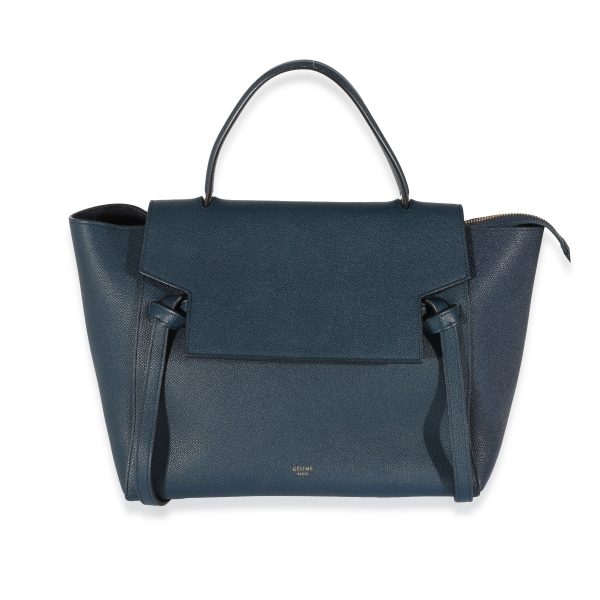 130911 fv Celine Navy Grained Calfskin Mini Belt Bag