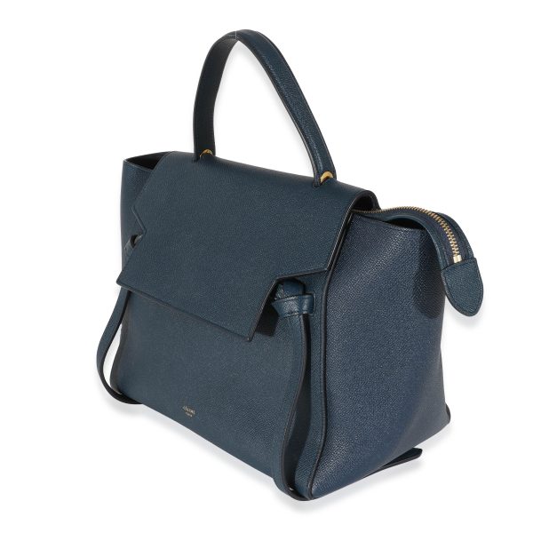 130911 sv Celine Navy Grained Calfskin Mini Belt Bag