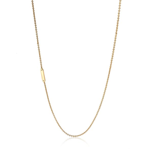 130916 fv Tiffany Co Chain With Bar in 18k Yellow Gold