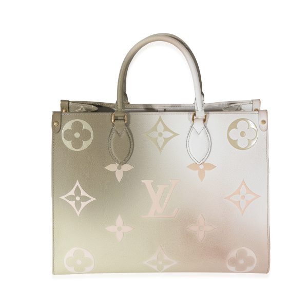 130960 pv Louis Vuitton Sunset Kaki Monogram Giant Canvas OnTheGo MM