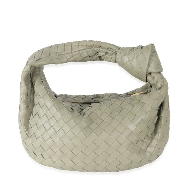 131258 pv Bottega Veneta Travertine Intrecciato Lambskin Teen Jodie