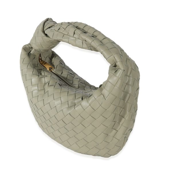 131258 sv Bottega Veneta Travertine Intrecciato Lambskin Teen Jodie