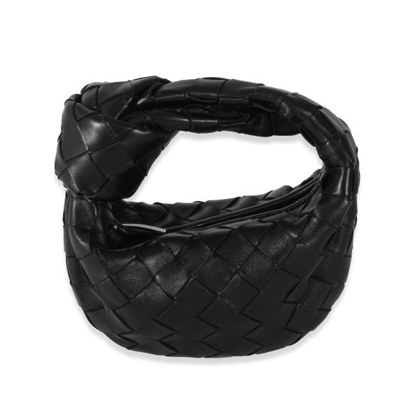 131268 fv Bottega Veneta Black Intrecciato Lambskin Candy Jodie