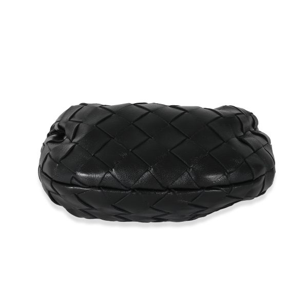 131268 stamp Bottega Veneta Black Intrecciato Lambskin Candy Jodie