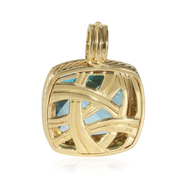 131318 bv a636aaf4 00f5 4f12 a62d 335f33d8371d David Yurman Albion Topaz Diamond Pendant in 18K Yellow Gold 05 CTW