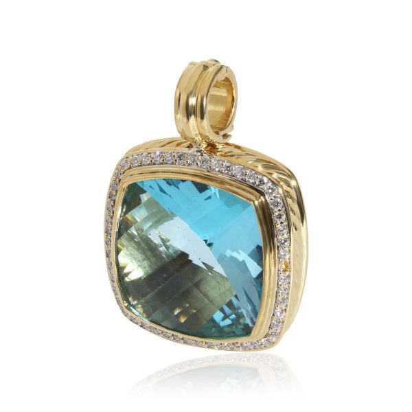 131318 sv 7d0cbe9c 44eb 4f74 9fdd 9c6039fd6be6 David Yurman Albion Topaz Diamond Pendant in 18K Yellow Gold 05 CTW