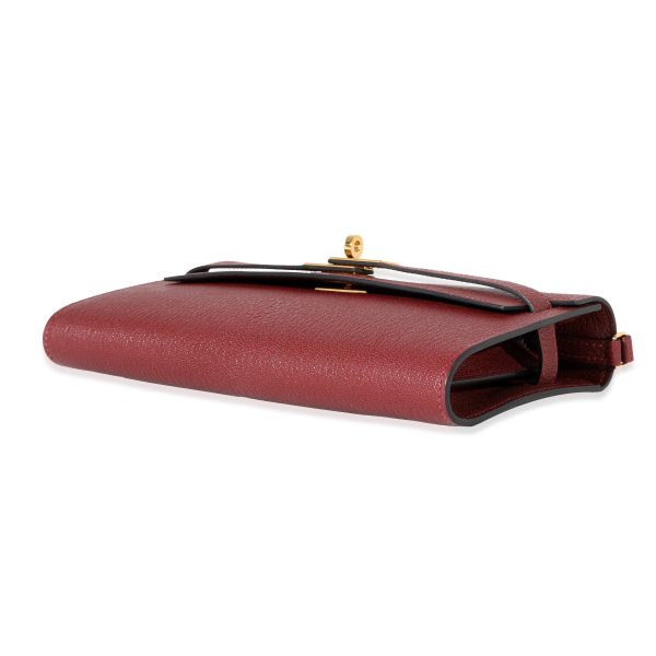 131326 clasp Hermes Rouge H Chevre Kelly To Go GHW