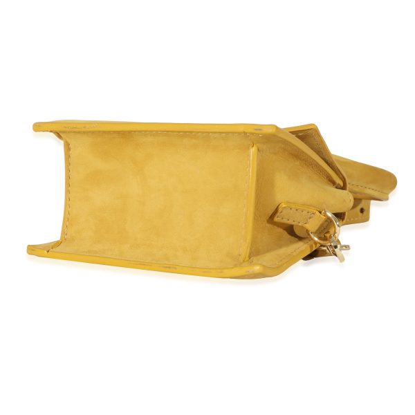 131343 box 9e1e6f74 e743 49e0 bc80 6a8c09101f8d Jacquemus Yellow Suede Le Chiquito Bag