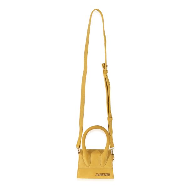 131343 bv c3ce1fcf b432 4265 9dd0 dbe1c305c594 Jacquemus Yellow Suede Le Chiquito Bag