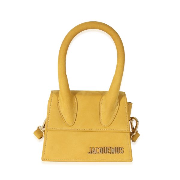 131343 fv 0948c714 a315 461f b47a aec0643fa9e2 Jacquemus Yellow Suede Le Chiquito Bag