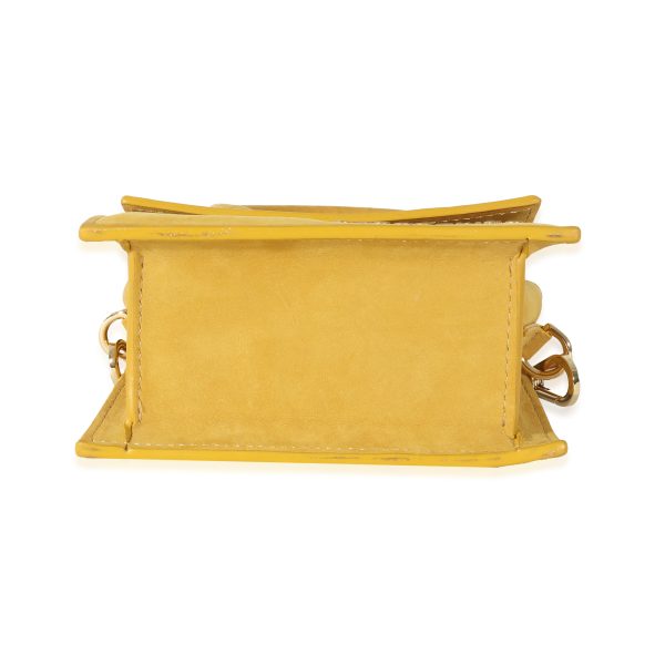 131343 stamp 366b6e54 c6d5 40a6 8947 f84050cdcc87 Jacquemus Yellow Suede Le Chiquito Bag