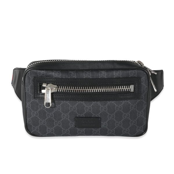 131357 fv b1c33205 57a1 4794 8526 bc6006eb4870 Gucci Soft Black GG Supreme Web Belt Bag