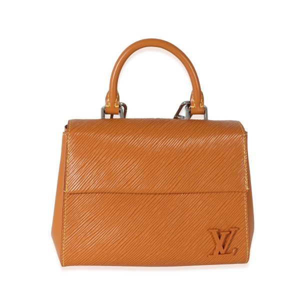 131358 fv Louis Vuitton Gold Honey Epi Mini Cluny Bag