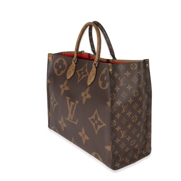 131409 sv Louis Vuitton Reverse Giant Monogram Canvas OnTheGo GM