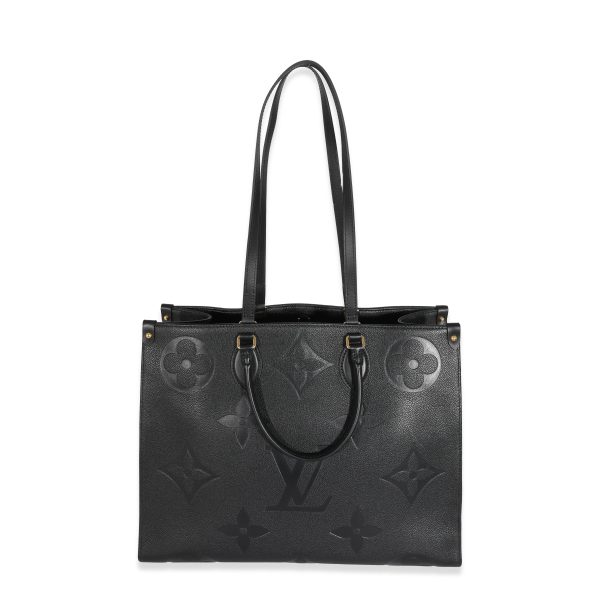 131416 bv Louis Vuitton Black Empreinte Monogram Giant OnTheGo GM