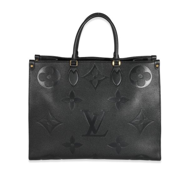 131416 fv Louis Vuitton Black Empreinte Monogram Giant OnTheGo GM