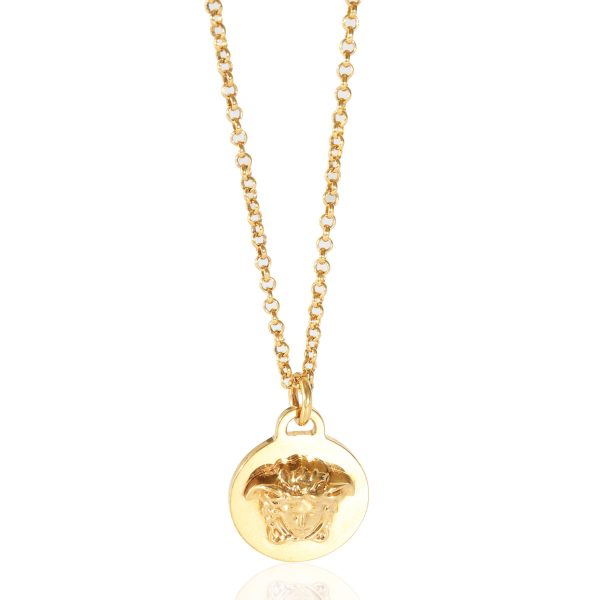 131419 fv 3554c264 ae9d 4cd3 a335 2e3be5922963 Versace Medusa Gold Tone Pendant