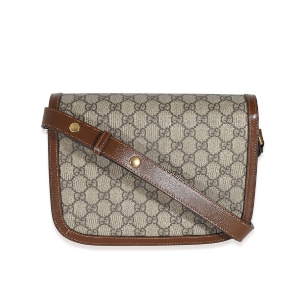 131449 pv a55e0805 62cf 40d9 b60c eaa615088e96 Gucci GG Supreme Brown Leather 1955 Horsebit Shoulder Bag