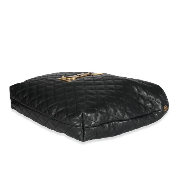 131450 av 6f4da105 bbfd 4a06 80c3 0485429693da Saint Laurent Black Quilted Lambskin ICare Maxi Shopping Bag