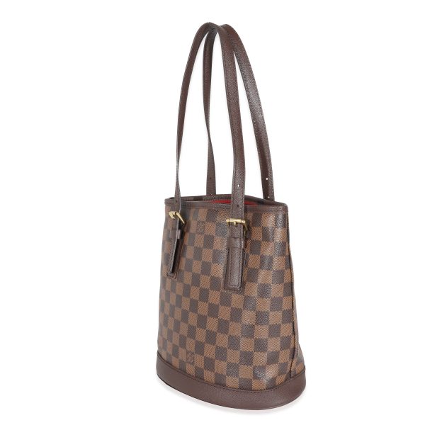 131527 sv Louis Vuitton Damier Ebene Canvas Marais Bucket 23