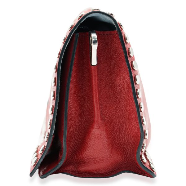 131549 ad3 cb672be4 678e 4fd8 9301 f1196871ab27 Prada Red Leather Glace Etiquette Crossbody