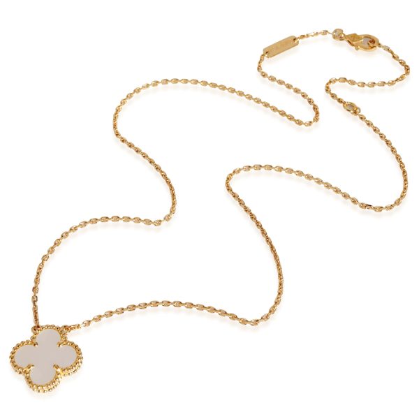 131566 pv 7e41fcc4 e9cf 4d52 aa8b 95e68873eac2 Van Cleef Arpels Alhambra Vintage MOP Pendant in 18k Yellow Gold